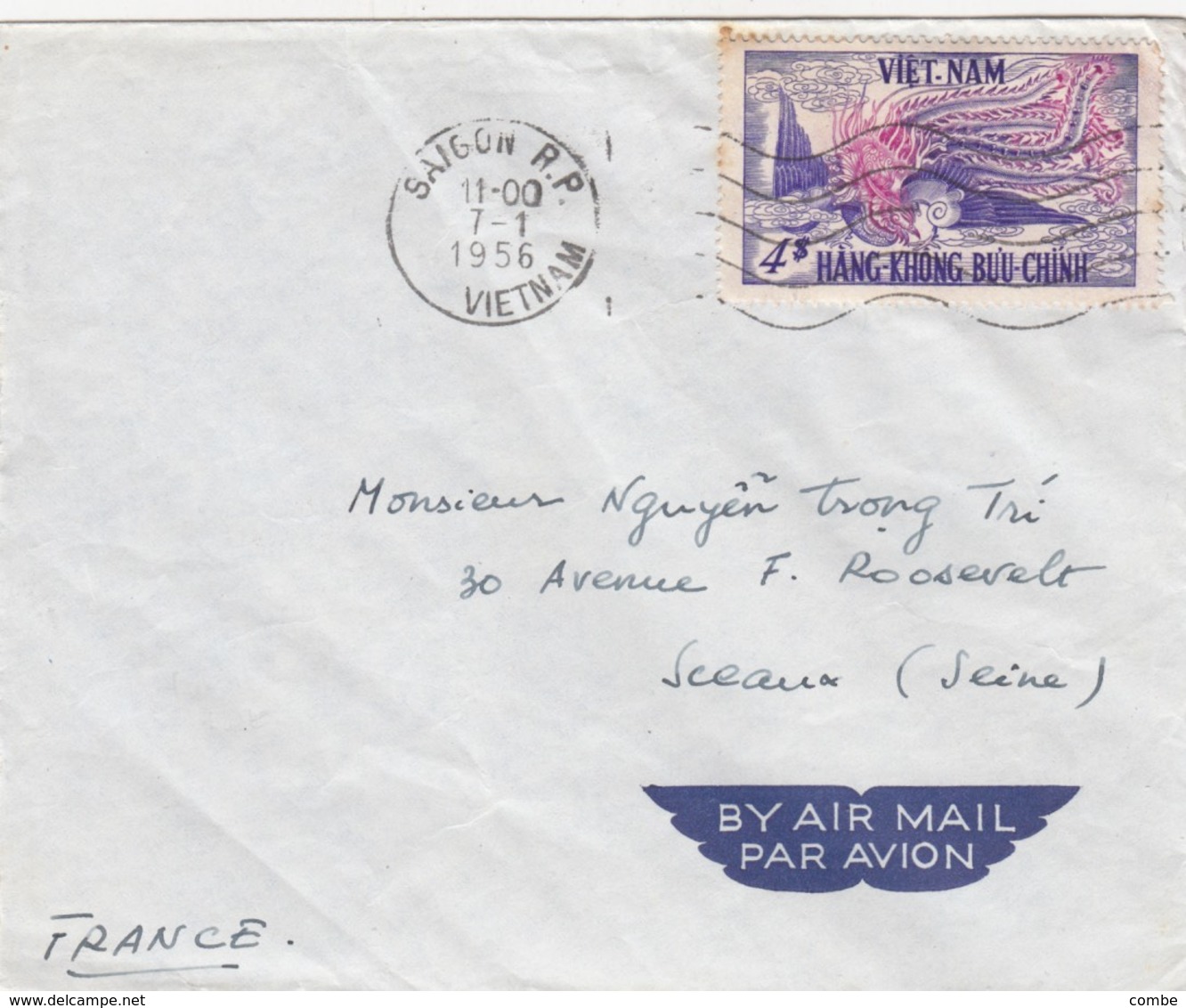 LOT VIETNAM 9 LETTRES TOUTES SCANNEES  /  2