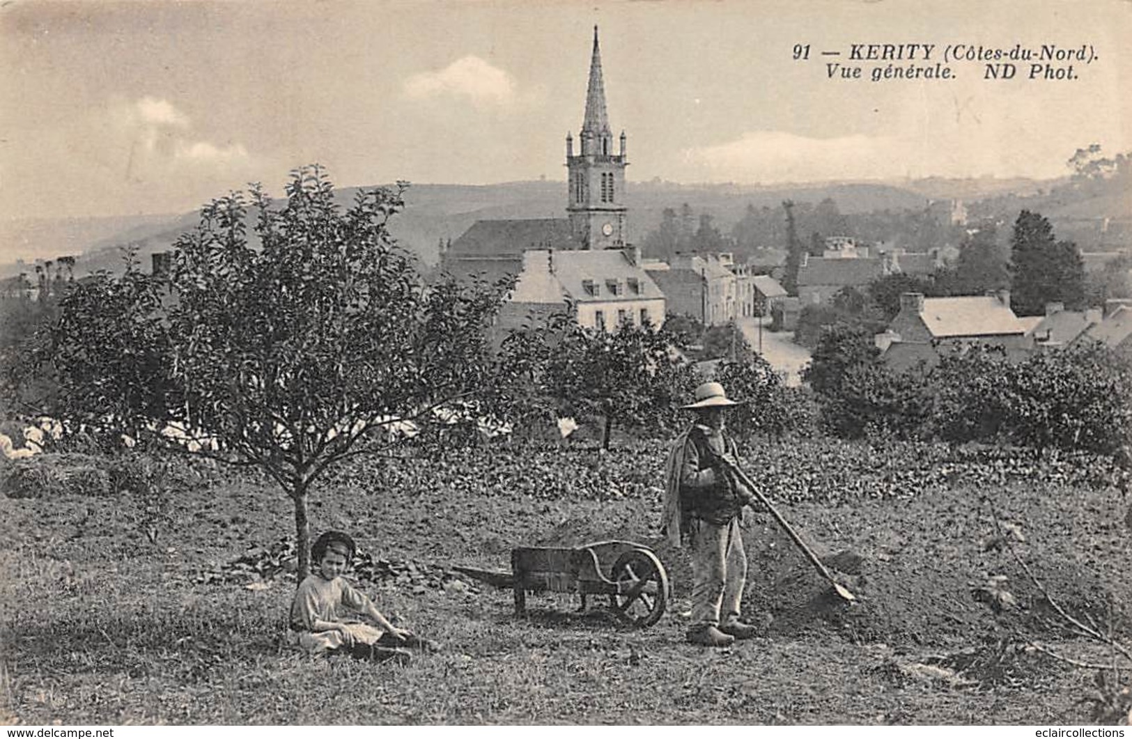 Kerity          22         Vue Générale. Jardinier     (voir Scan) - Andere & Zonder Classificatie