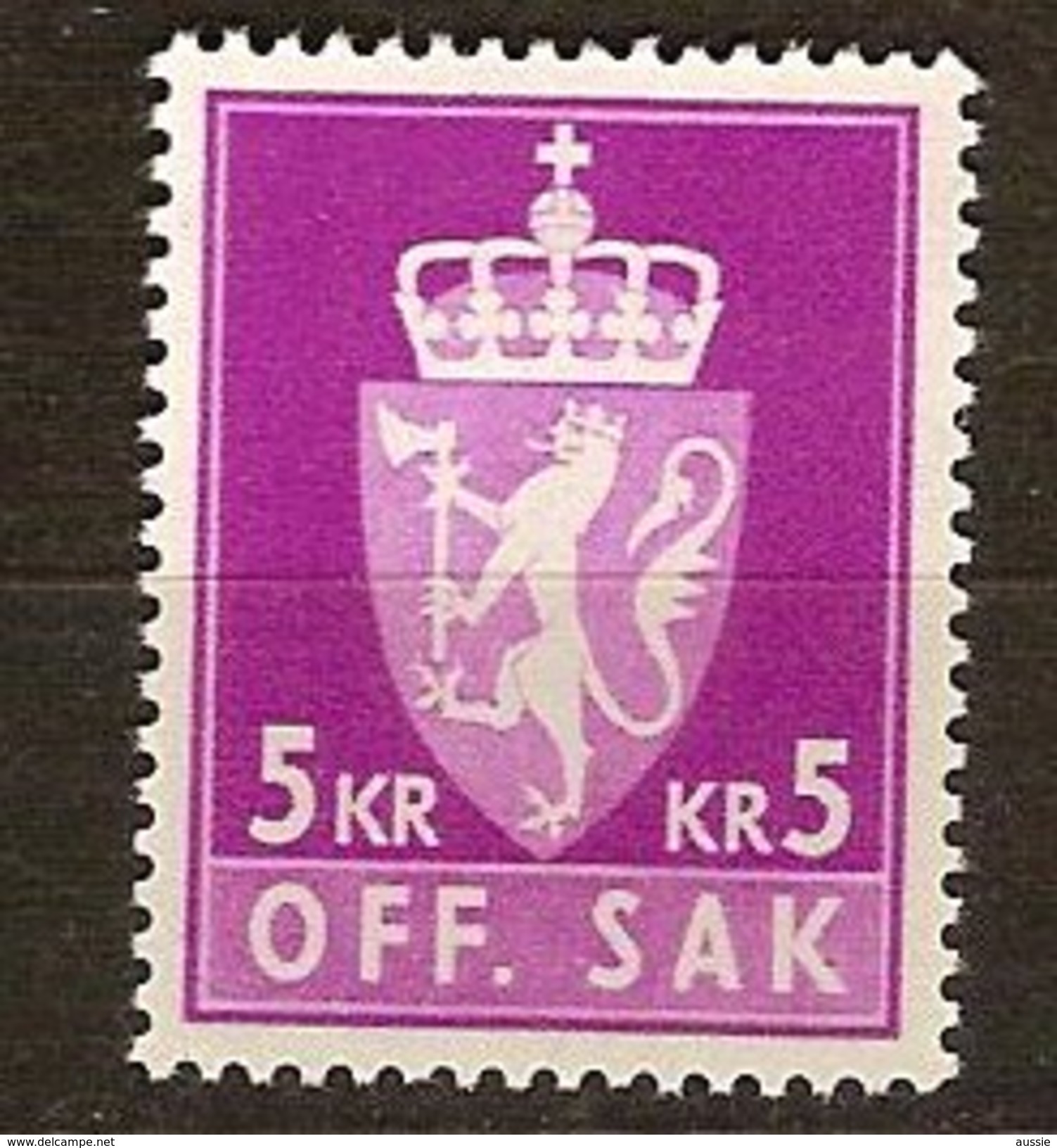 Norvège Norway Norge Service Dienst Yvertn° 89 Ou 89A *** MNH Cote 8,00 Euro - Dienstzegels