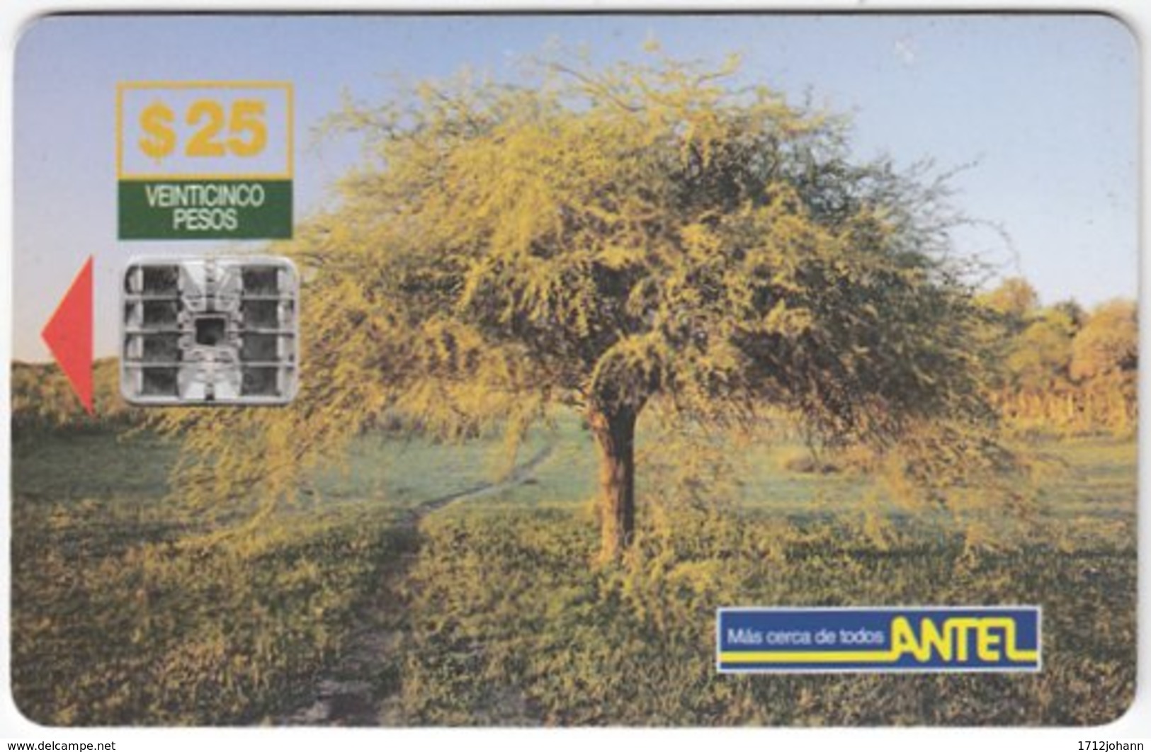 URUGUAY A-239 Chip Antel - Plant, Tree - Used - Uruguay