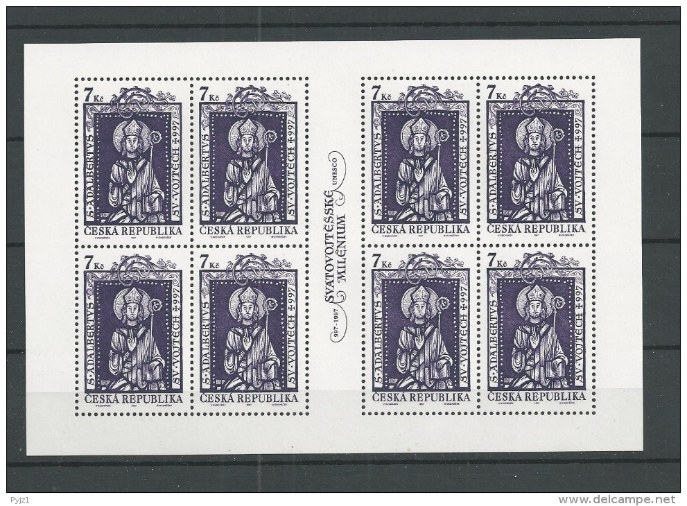 1997 MNH Ceska Republika, Kleinbogen,  Postfris - Blocks & Sheetlets