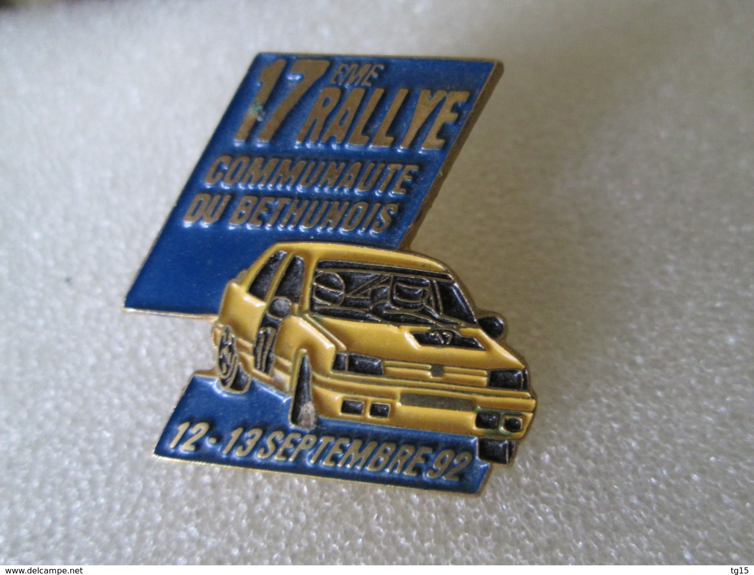PIN'S   PEUGEOT  309  GTI  RALLYE  BETHUNOIS  92 - Rallye