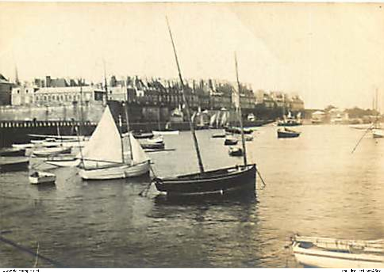 180719B - PHOTO 1920 1930 - 35 SAINT MALO Bateau Voilier Port Bâtiments - Saint Malo