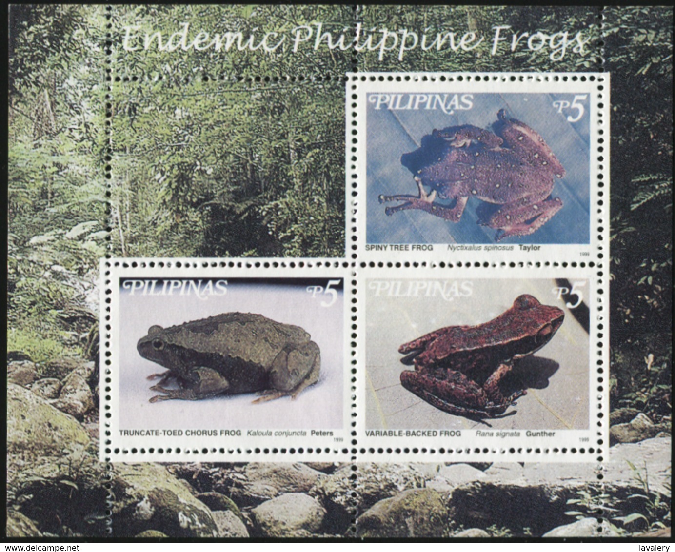 PHILIPPINES 1999 Frogs Amphibians Animals Fauna MNH - Grenouilles