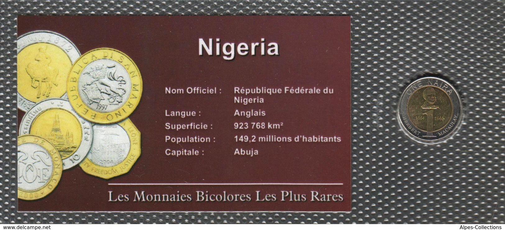 NGA18 - NIGERIA - MONNAIES BICOLORES LES PLUS RARES - 1 Naira - 2006 - Nigeria