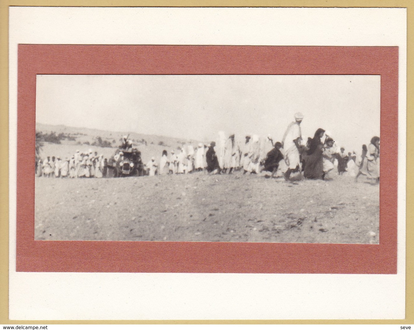 ALGERIE Voiture Raid Automobile EL OUED Septembre 1923 Photo Amateur Format Environ 7,5 Cm X 4,0 Cm - Cars