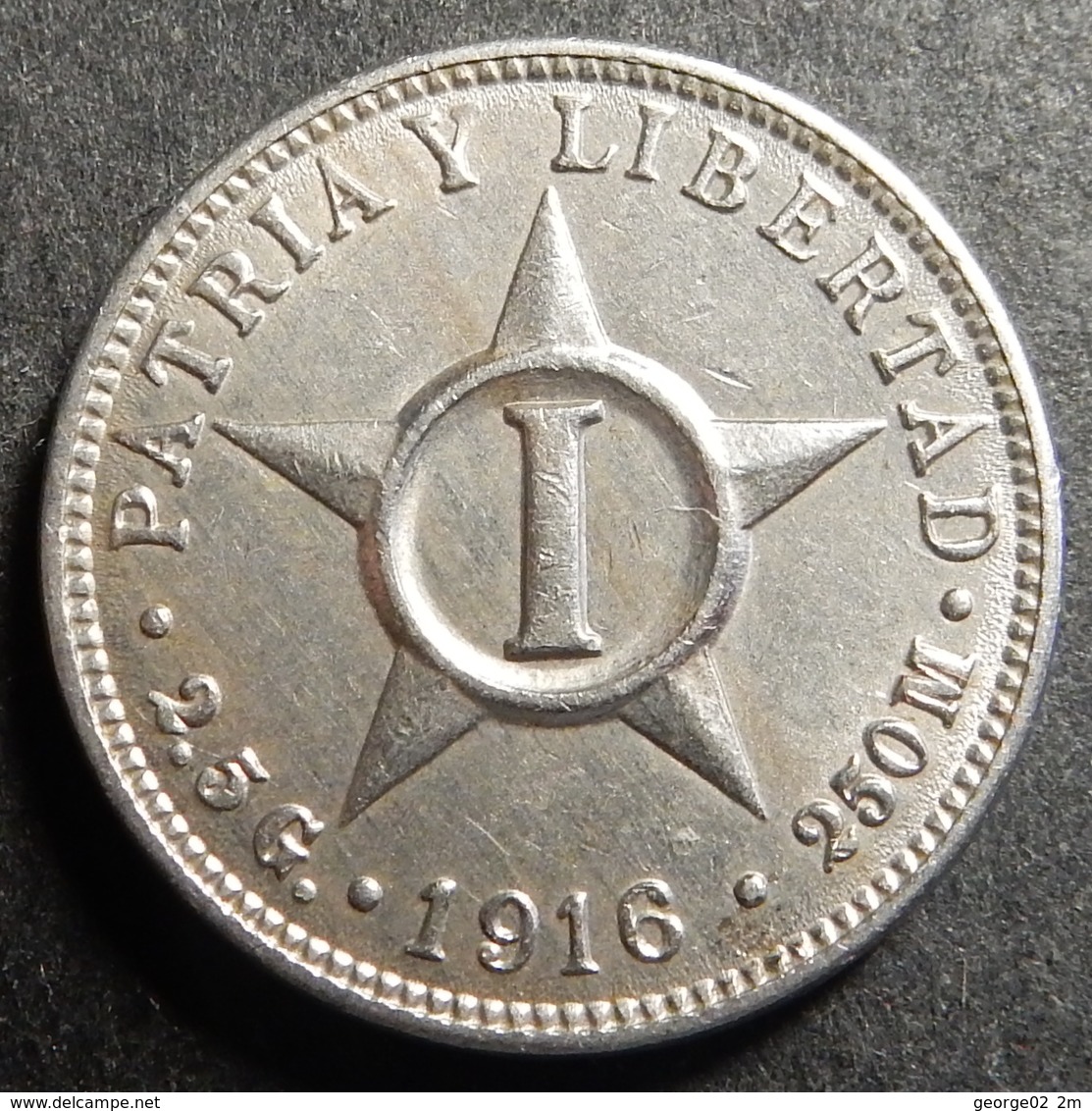 Cuba 1 Centavo 1916 Very High Grade. Rare In This Condition! - Cuba