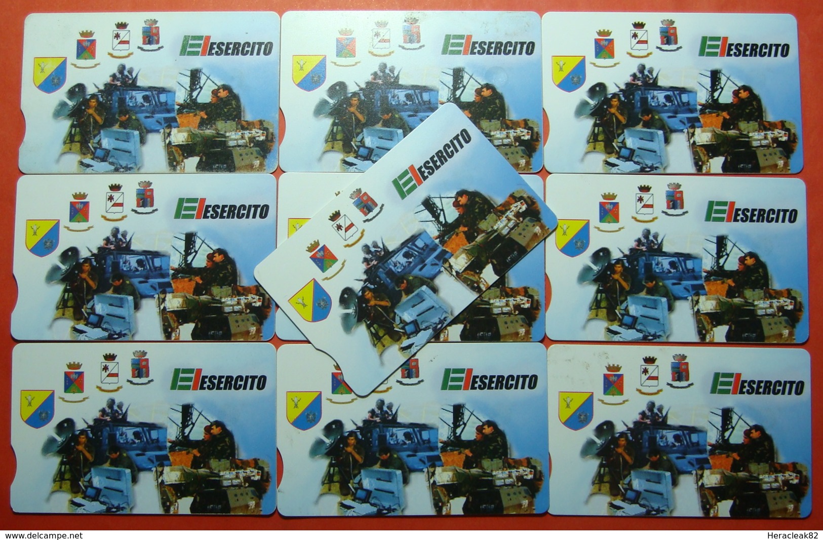 Serie 00086-1 Italian Army In Kosovo Lot 10 Chip CARD 10 Euro Used Operator TELECOM ITALIA *Tank, Soldiers, Satellite* - Kosovo