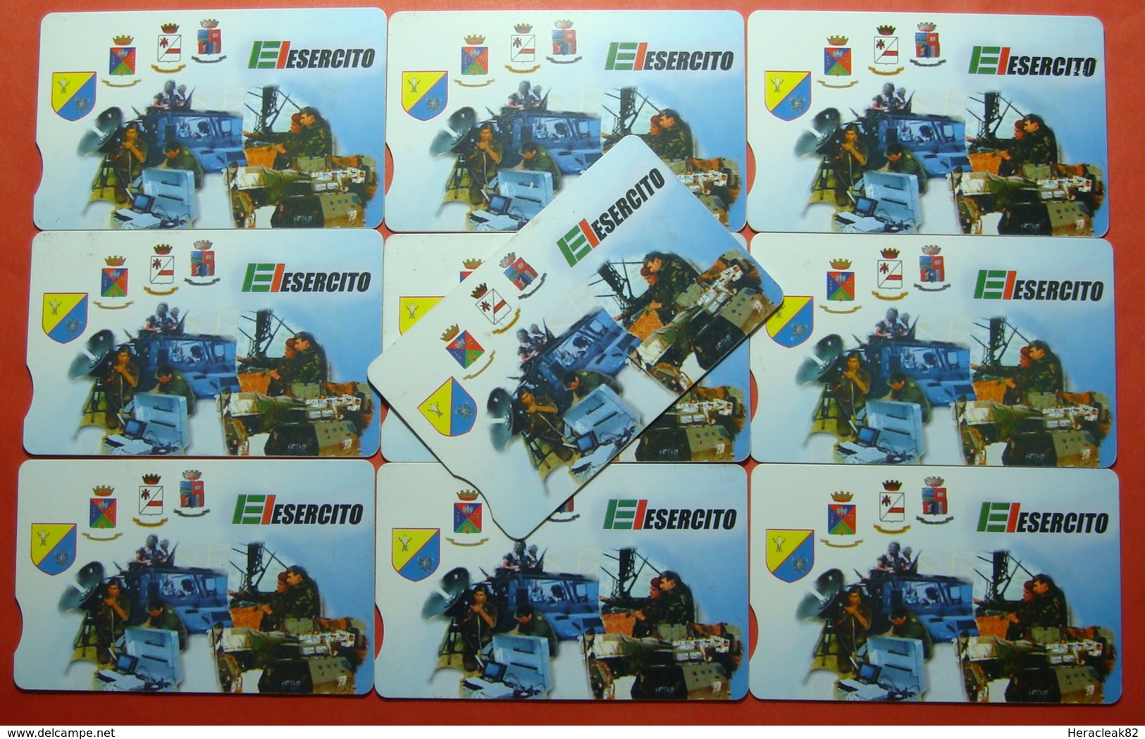 Serie 00103-0,2,6 Italian Army In Kosovo Lot 10 Chip CARD 10 Euro Used Operator TELECOM ITALIA *Tank Soldiers Satellite* - Kosovo