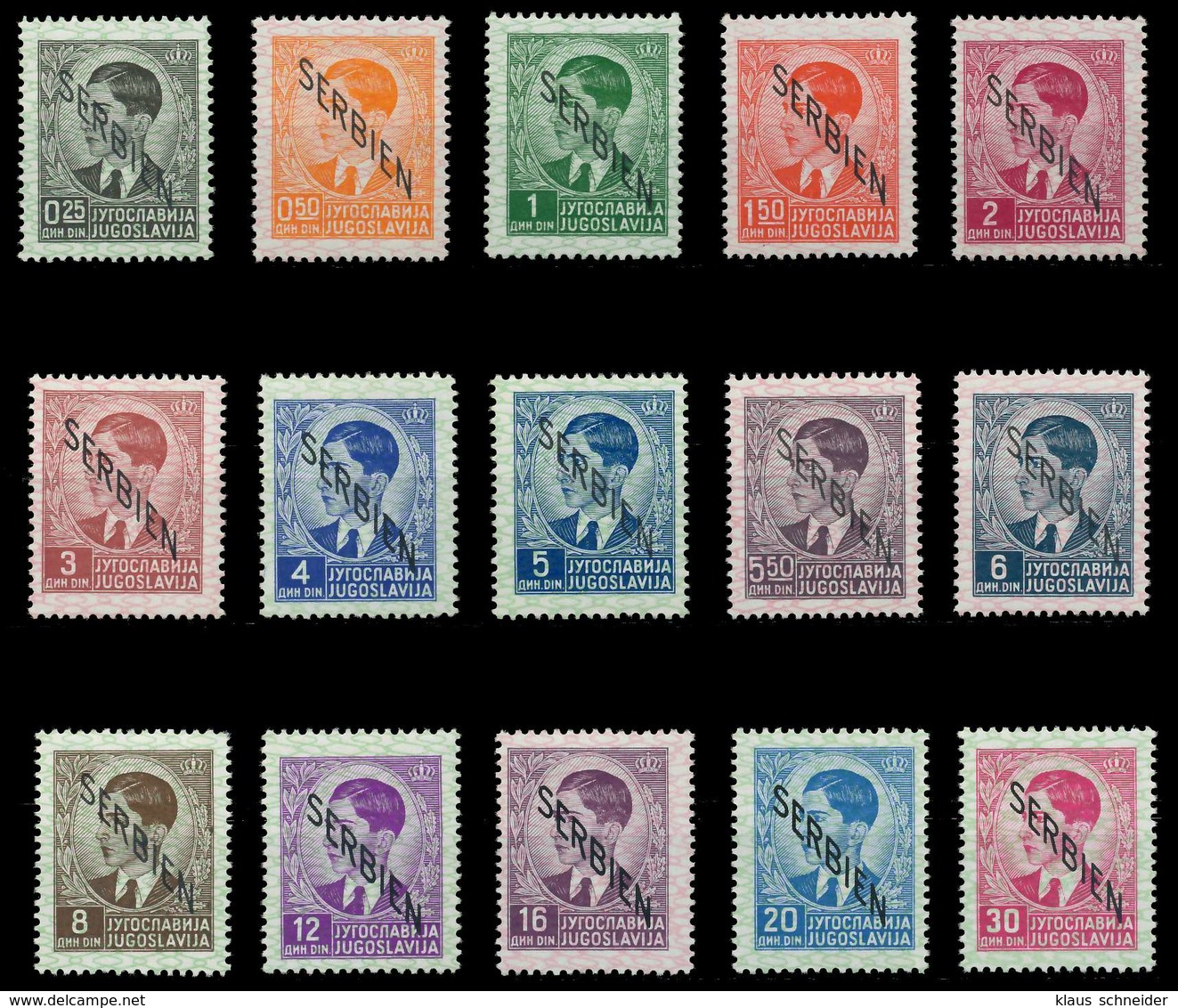 BES. 2WK SERBIEN Nr 1-15 Postfrisch X7DCD0A - Besetzungen 1938-45