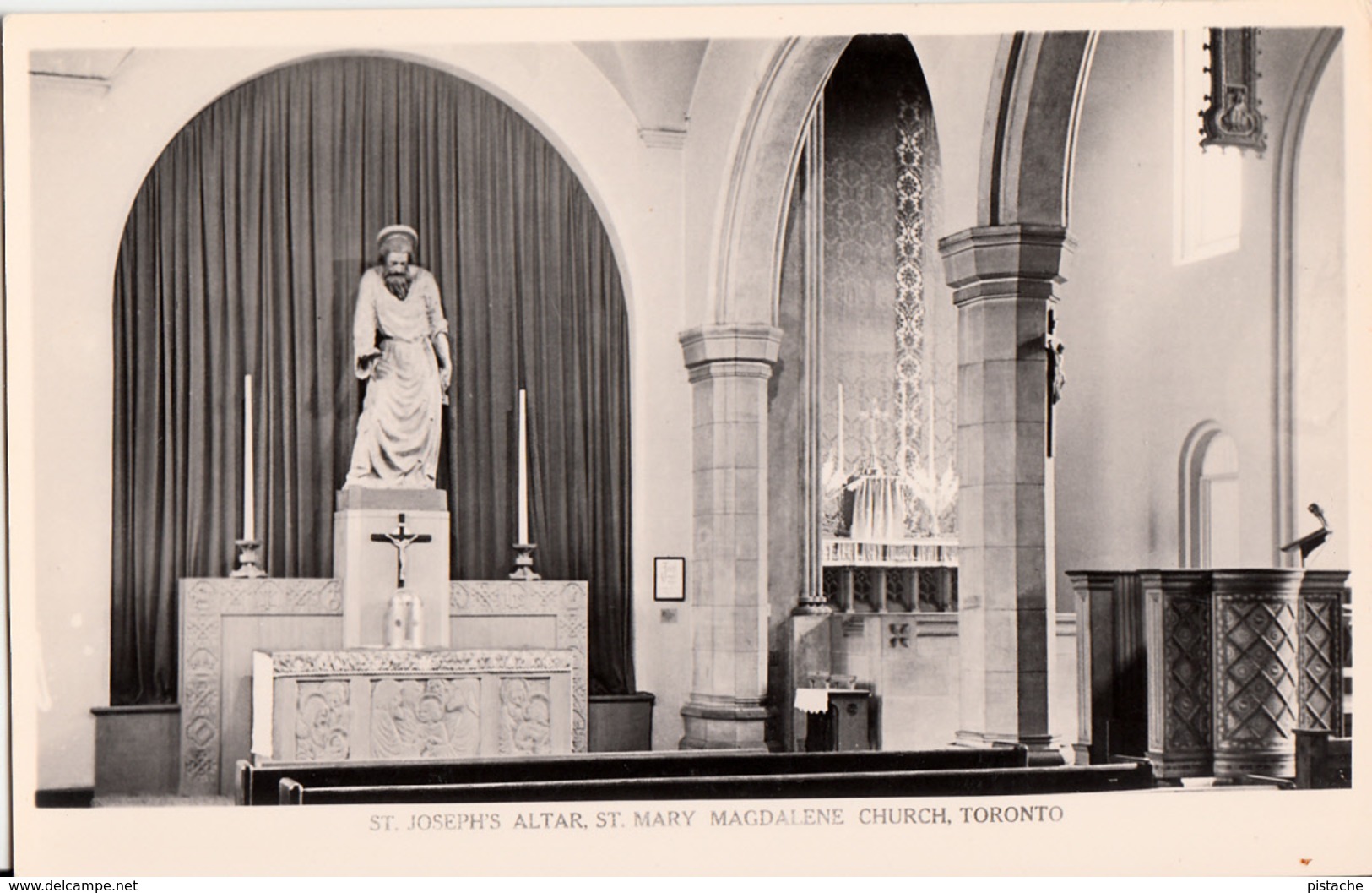 B&W RPPC - Real Photo Véritable - Toronto Ontario Canada - Church St. Mary Magdalene - Unused - VG Condition - 2 Scans - Toronto