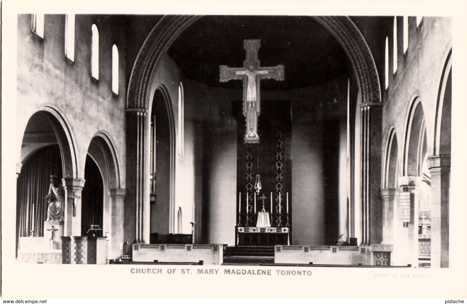 B&W RPPC - Real Photo Véritable - Toronto Ontario Canada - Church St. Mary Magdalene - Unused - VG Condition - 2 Scans - Toronto