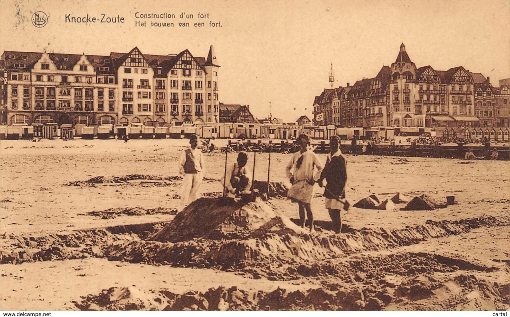 KNOCKE-ZOUTE - Construction D'un Fort - Knokke