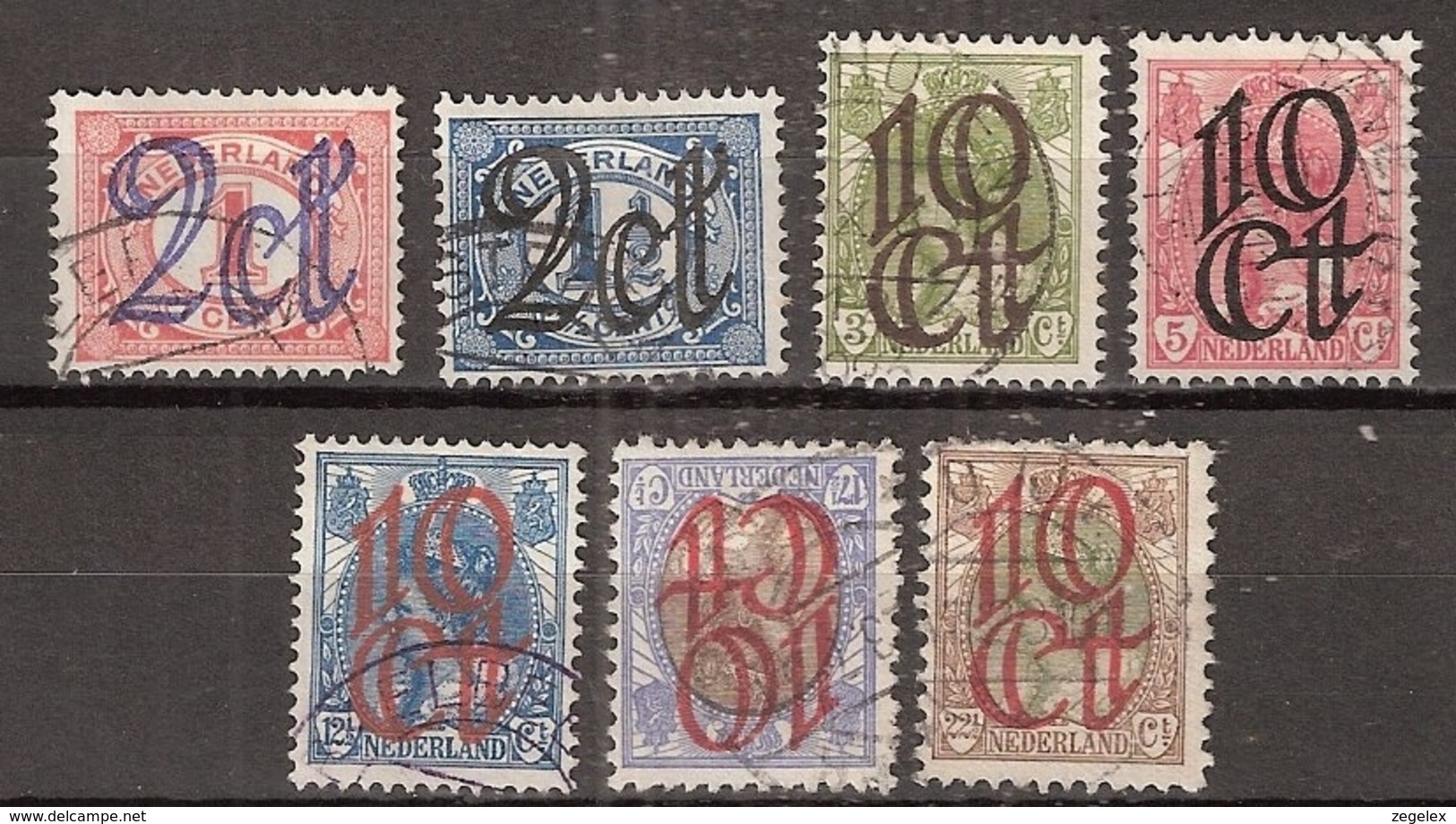 1923 Opruimingsuitgifte NVPH 114-120 -  Cancelled/gestempeld - Gebruikt