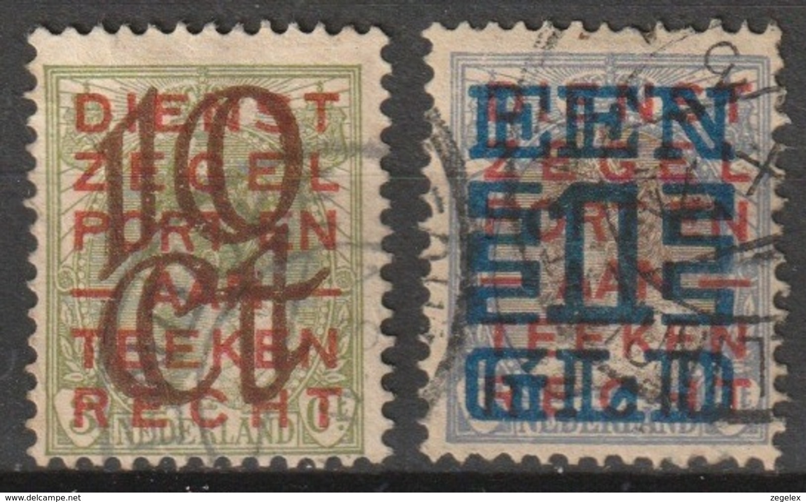 1923 Opruimingsuitgifte NVPH 132-133 -  Cancelled/gestempeld - Gebraucht