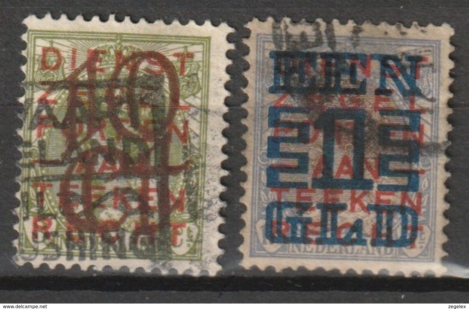 1923 Opruimingsuitgifte NVPH 132-133 -  Cancelled/gestempeld - Used Stamps