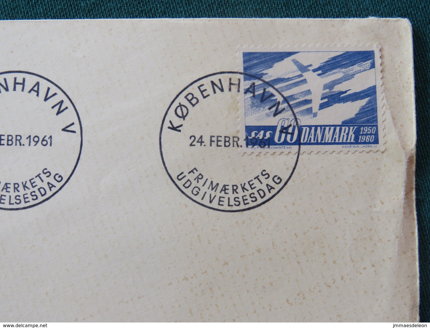 Denmark 1961 FDC Cover - SAS Plane - Lettres & Documents