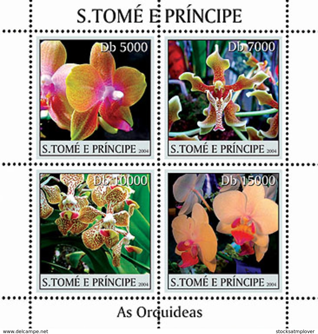 Sao Tome 2004  Orchids - Sao Tome And Principe