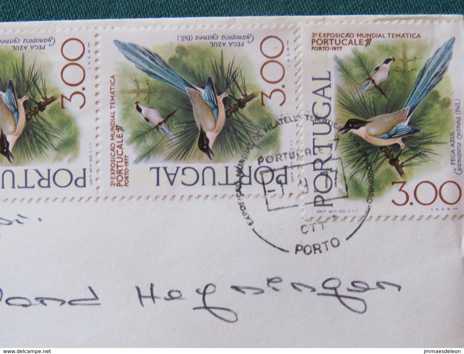 Portugal 1977 Cover To Holland - Birds - Philatelic Exposition Portucale 77 - Lettres & Documents