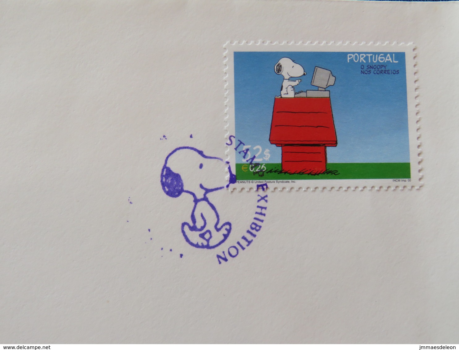 Portugal 2002 Special Snoopy Cancel On Cover - Year Of The Horse - Storia Postale