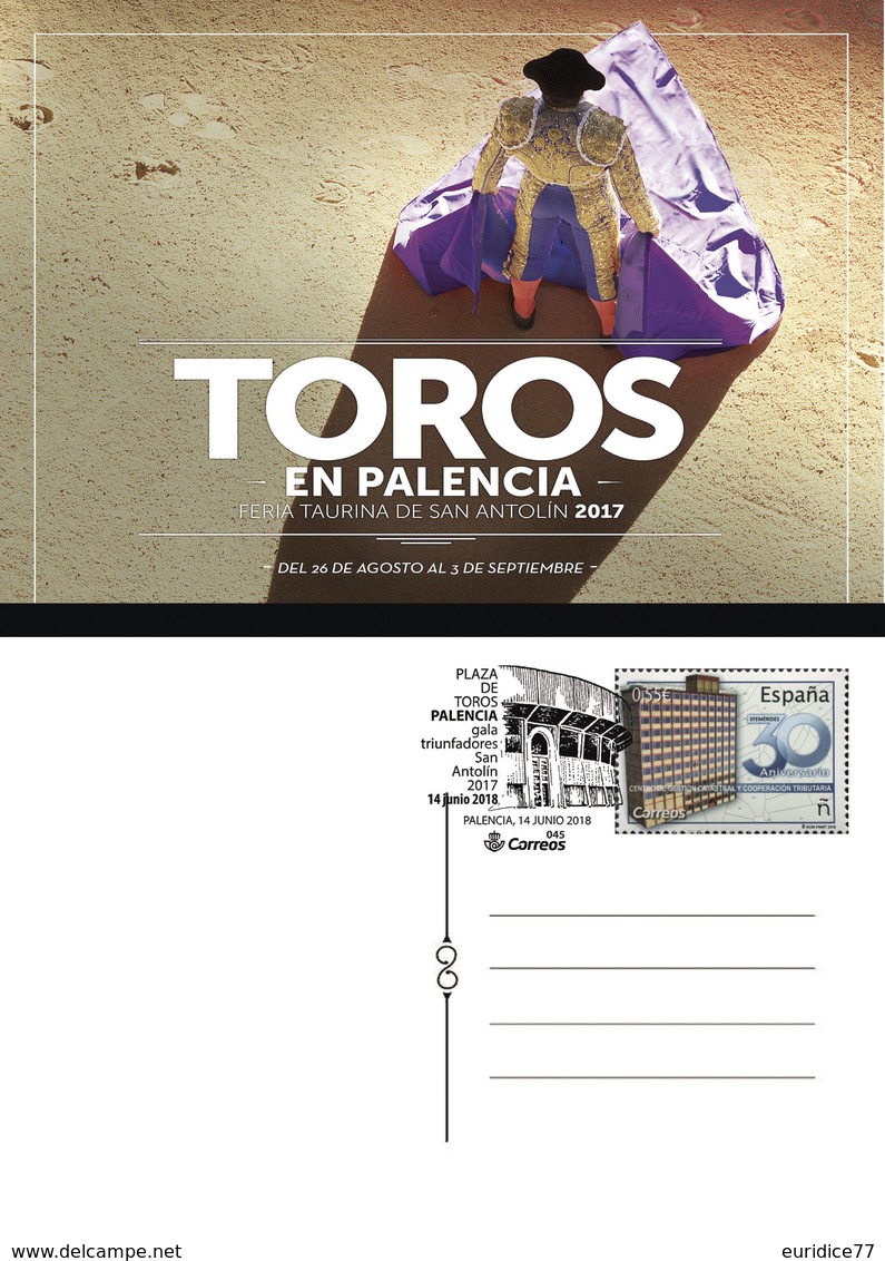 Spain 2018 - Feria Taurina Palencia Special Postmark Postcard - Nuevos
