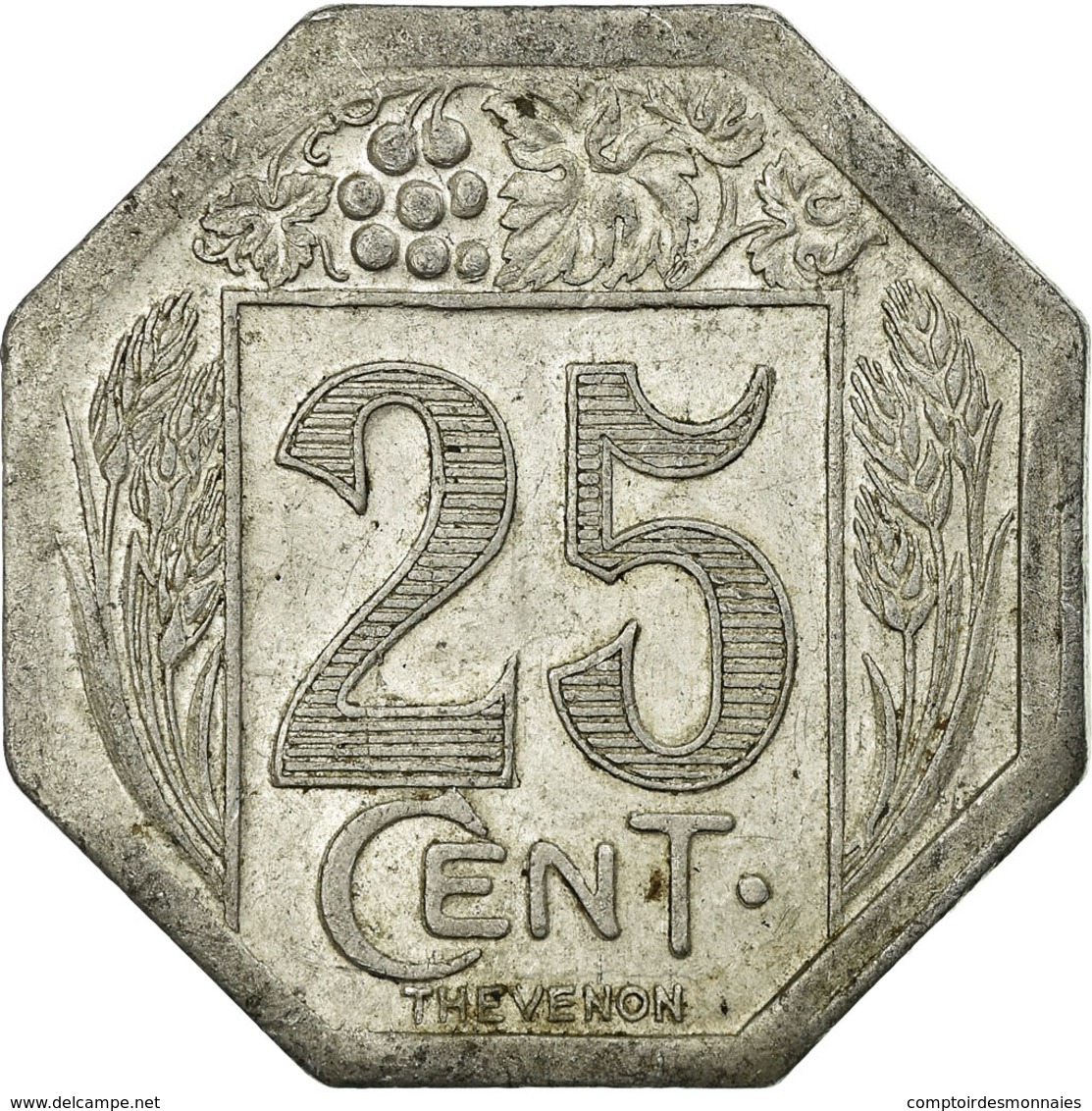 Monnaie, France, Société Des Commerçants, Royan, 25 Centimes, 1922, TTB - Monétaires / De Nécessité