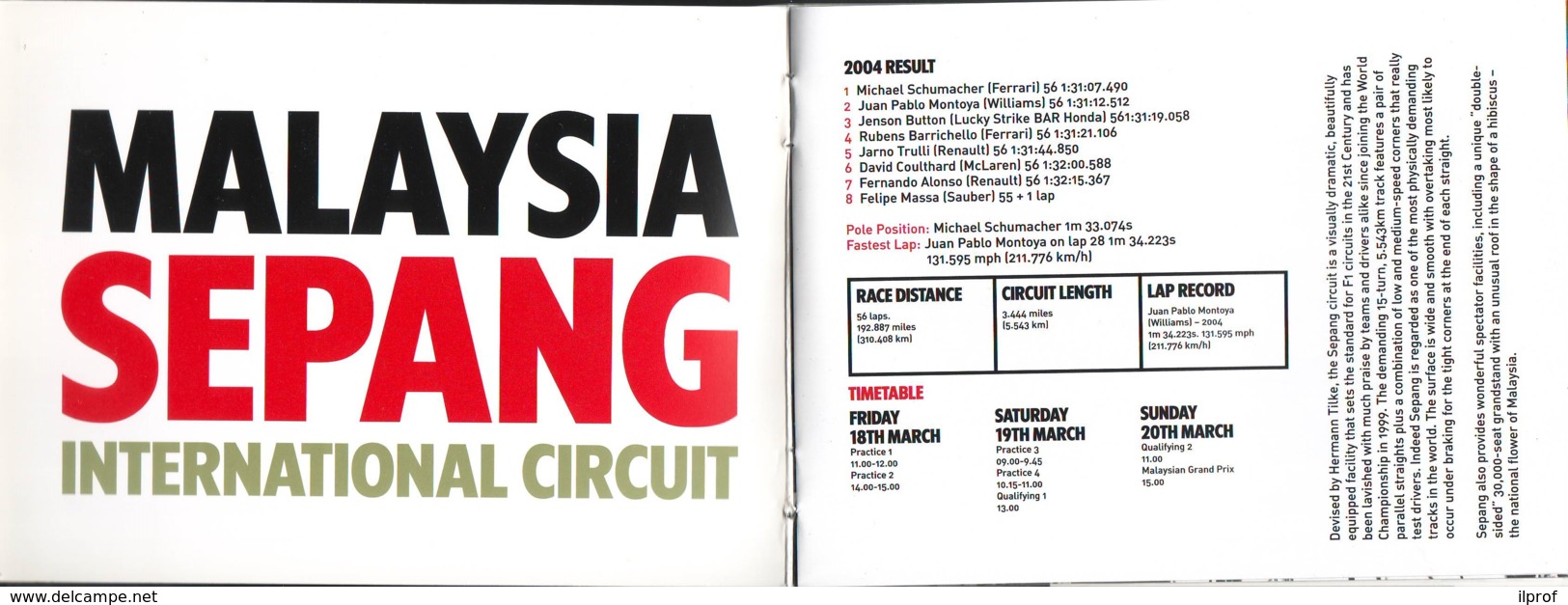 Sepang Malaysia 2005, Auto F1 World Championship , Previous Race Results, Photos, English Language - Sport