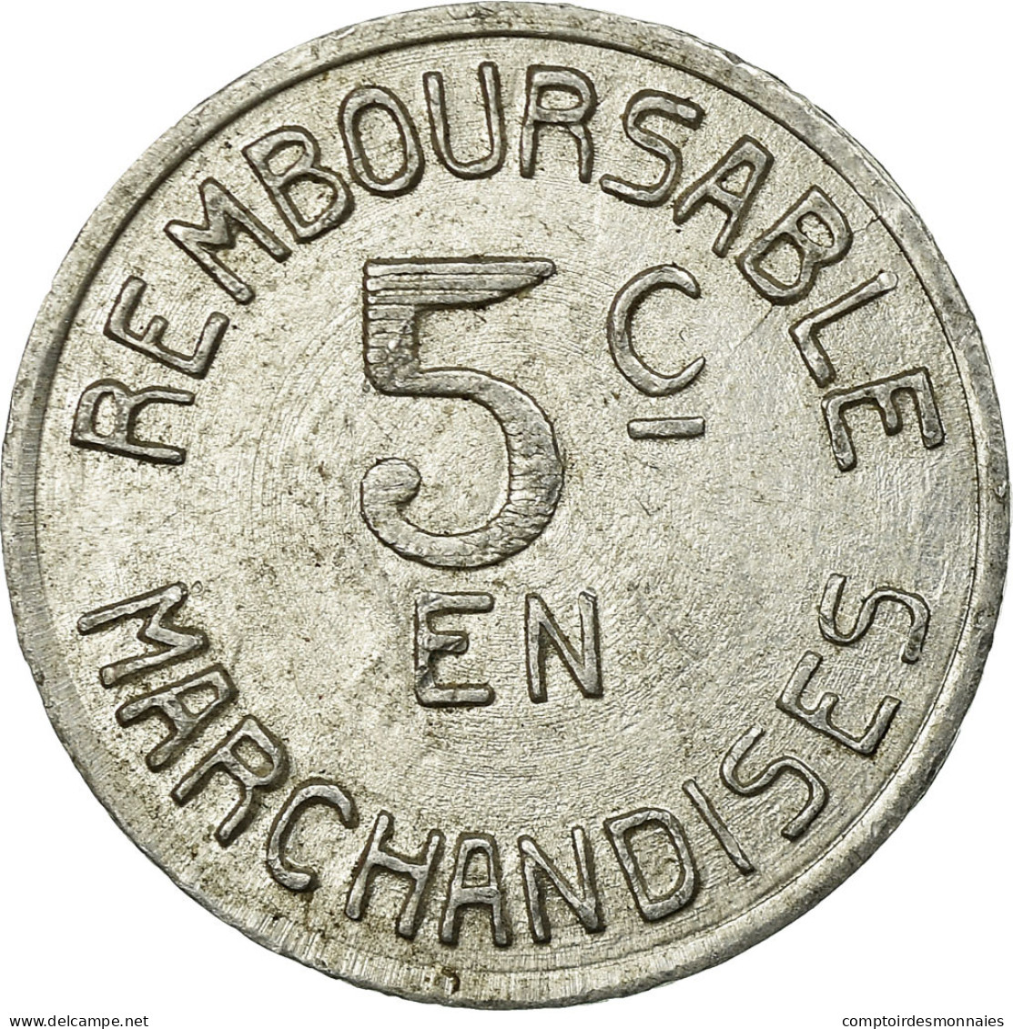 Monnaie, France, Coopérative Militaire, Pau, 5 Centimes, TTB+, Aluminium - Monétaires / De Nécessité