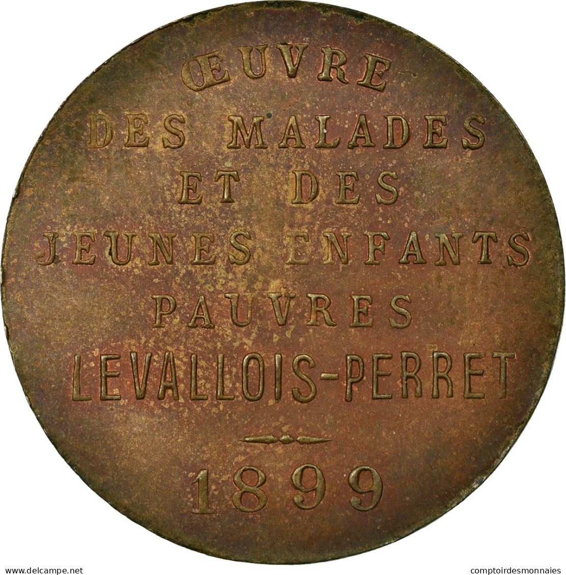 Monnaie, France, Oeuvres Des Malades Et Des Enfants Pauvres, Levallois-Perret - Monétaires / De Nécessité