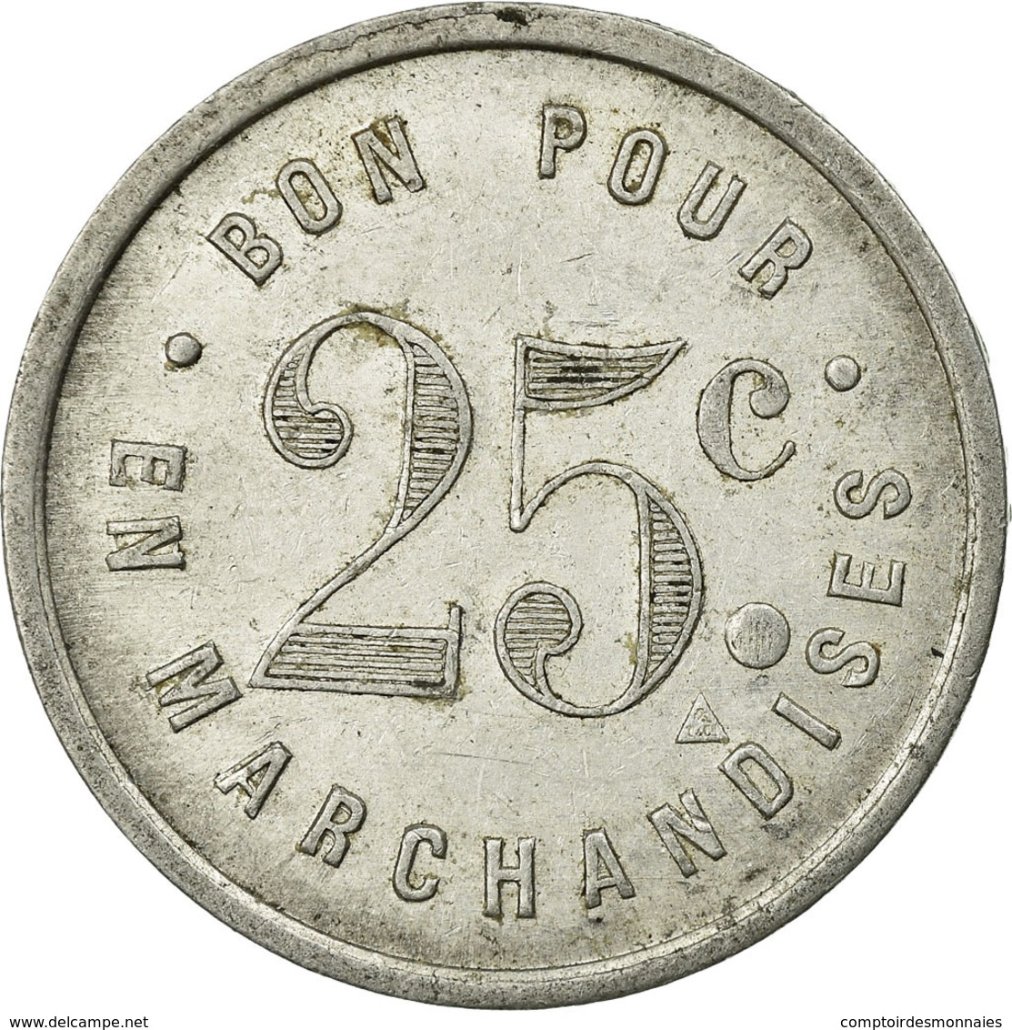 Monnaie, France, Nouveautés, M. VILETTE, Jarnac, 25 Centimes, 1923, TTB+ - Monétaires / De Nécessité