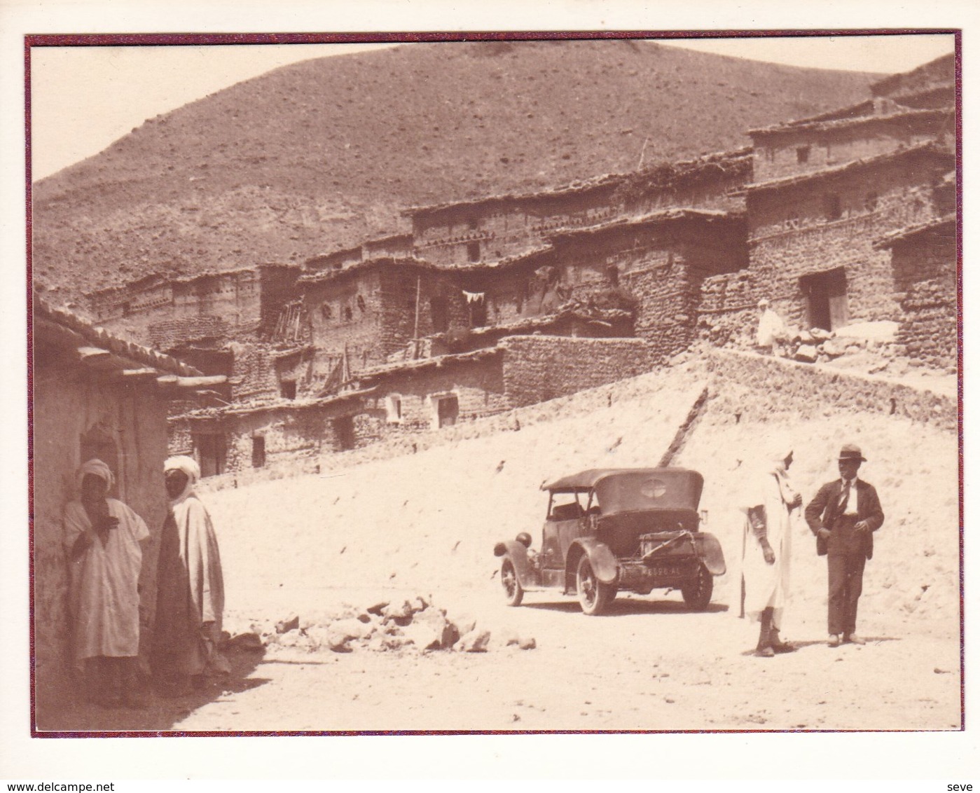 ALGERIE GMIR Automobile Voiture Raid Août 1923 Photo Amateur Format Environ 7 X 5 Cm - Cars