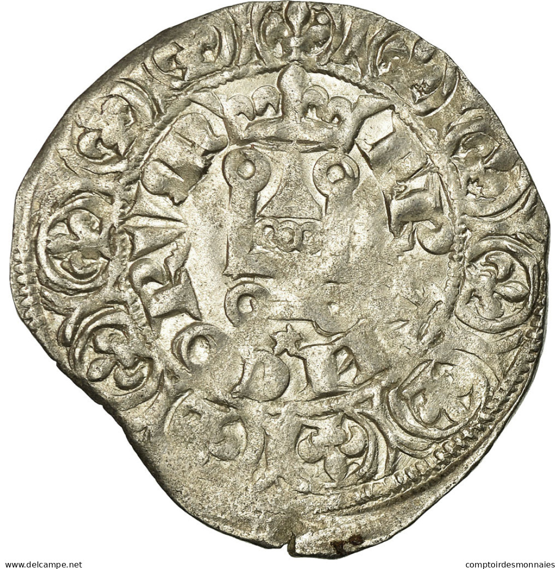 Monnaie, France, Philippe VI, Gros à La Couronne, TTB, Argent, Duplessy:262 - 1328-1350 Philip VI The Forunate
