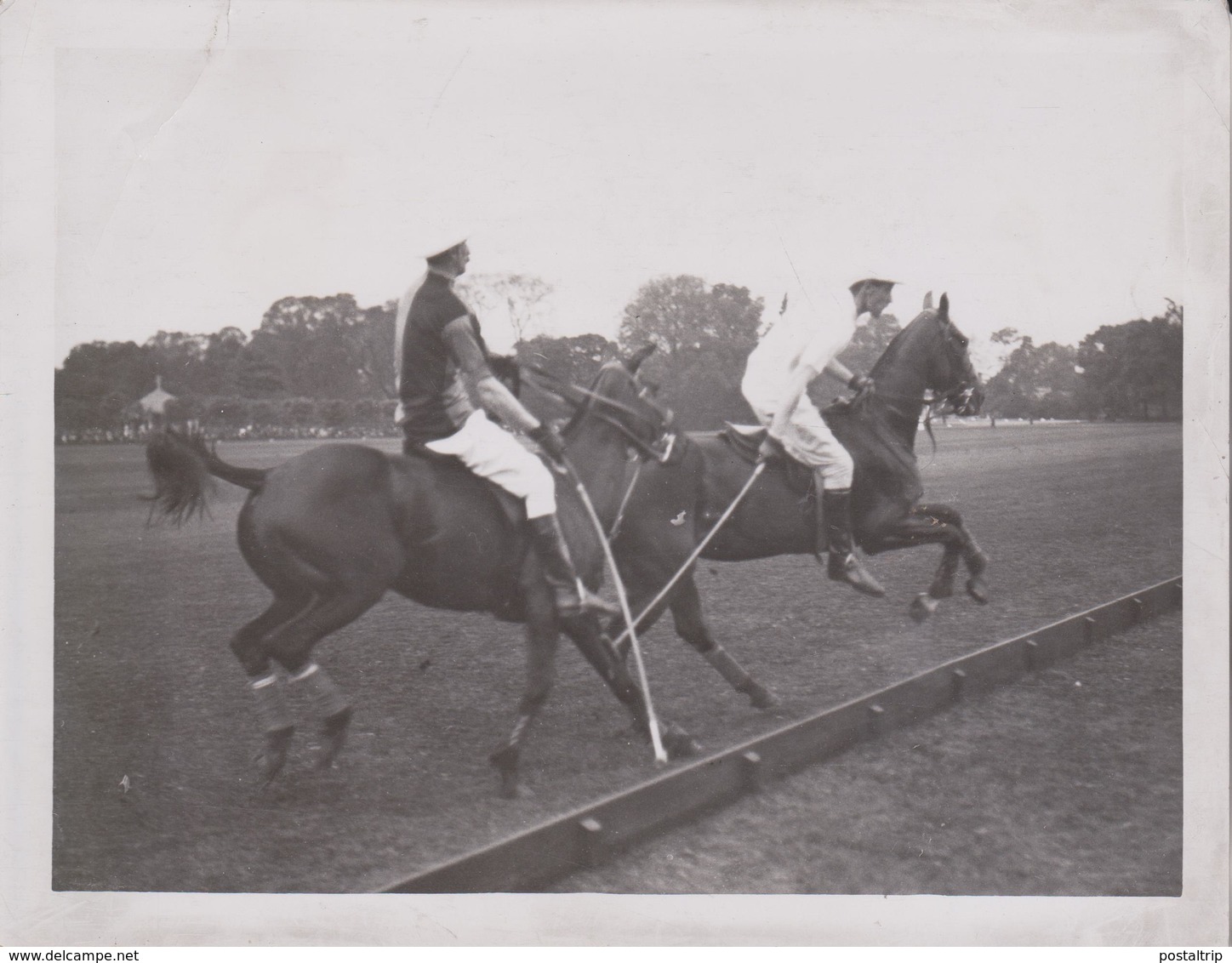 ENGLISH POLO TEAM LOSE AT RANALAGH +- 20*15CM Fonds Victor FORBIN (1864-1947) - Deportes