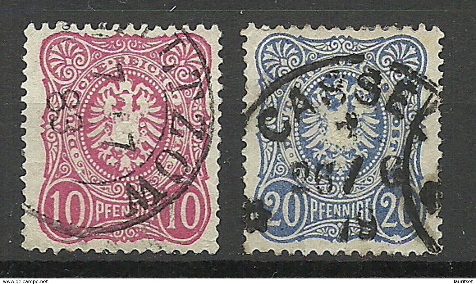 Deutsches Reich 1875/1879 Michel 33 - 34 O - Gebraucht