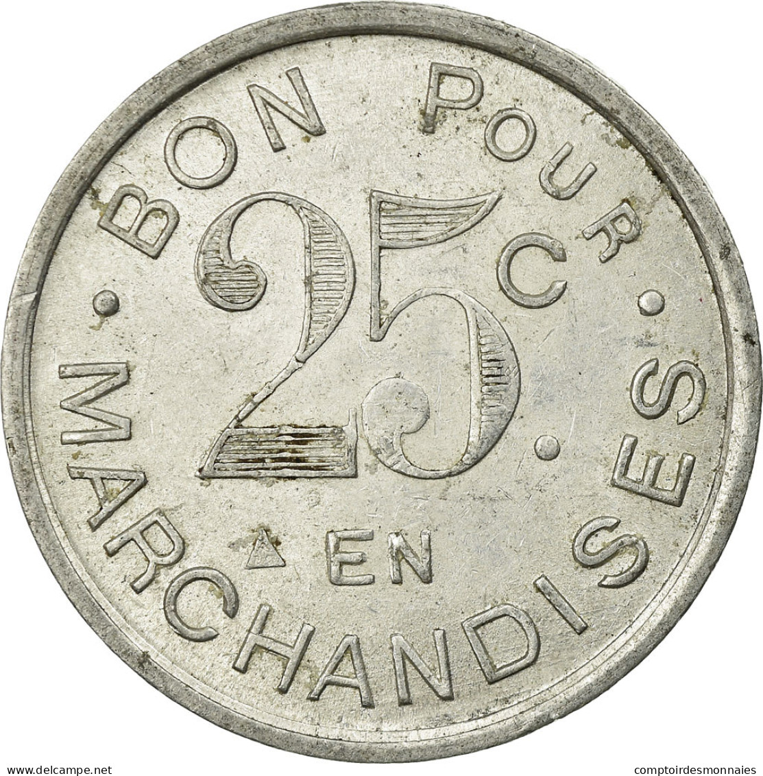 Monnaie, France, Epicerie, Ch.MALLAT, Jarnac, 25 Centimes, 1922, TTB+ - Monétaires / De Nécessité