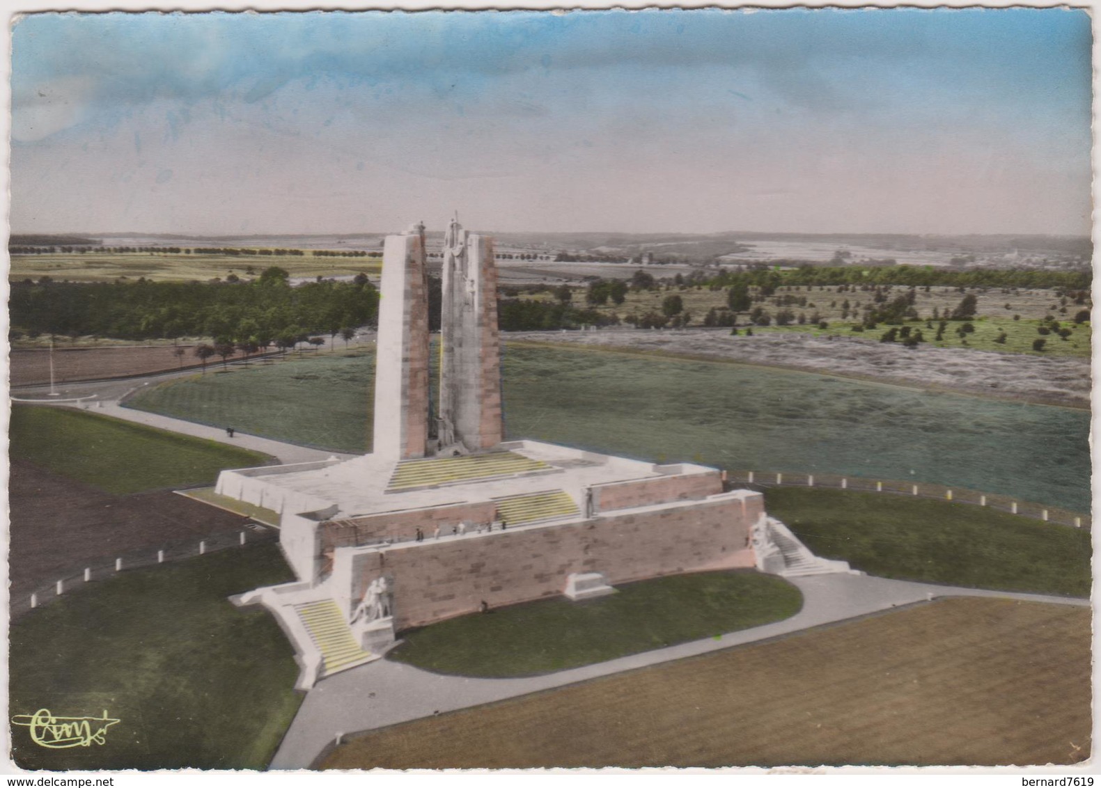 62 Vimy Le Memorial Canadien Vue Aerienne - Autres & Non Classés