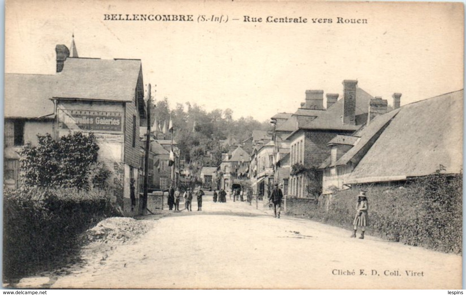 76 - BELLENCOMBRE --Rue Centrale Vers Rouen - Bellencombre