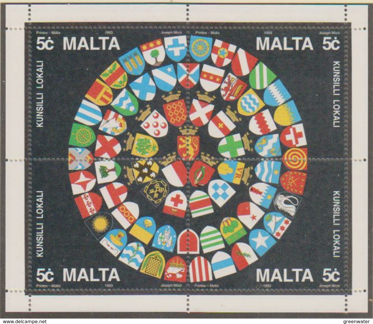 Malta 1993 Local Council M/s ** Mnh (43549) - Malta