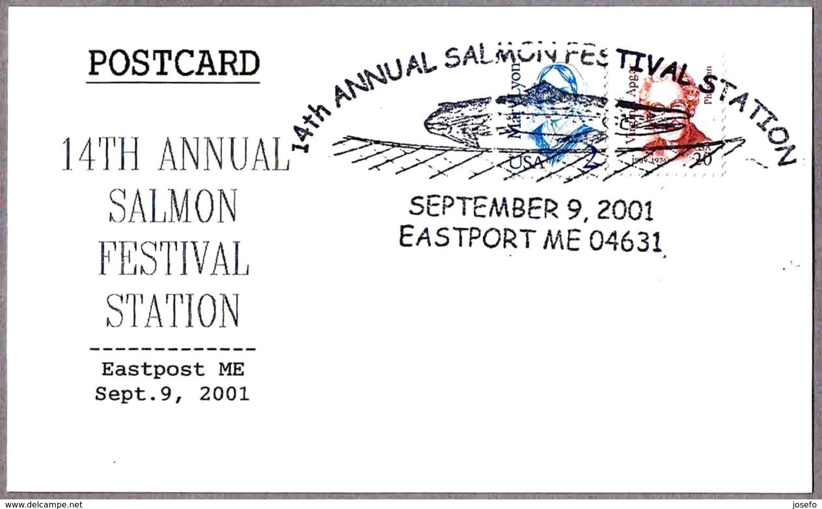 14th ANNUAL SALMON FESTIVAL. Eastport ME 2001 - Peces