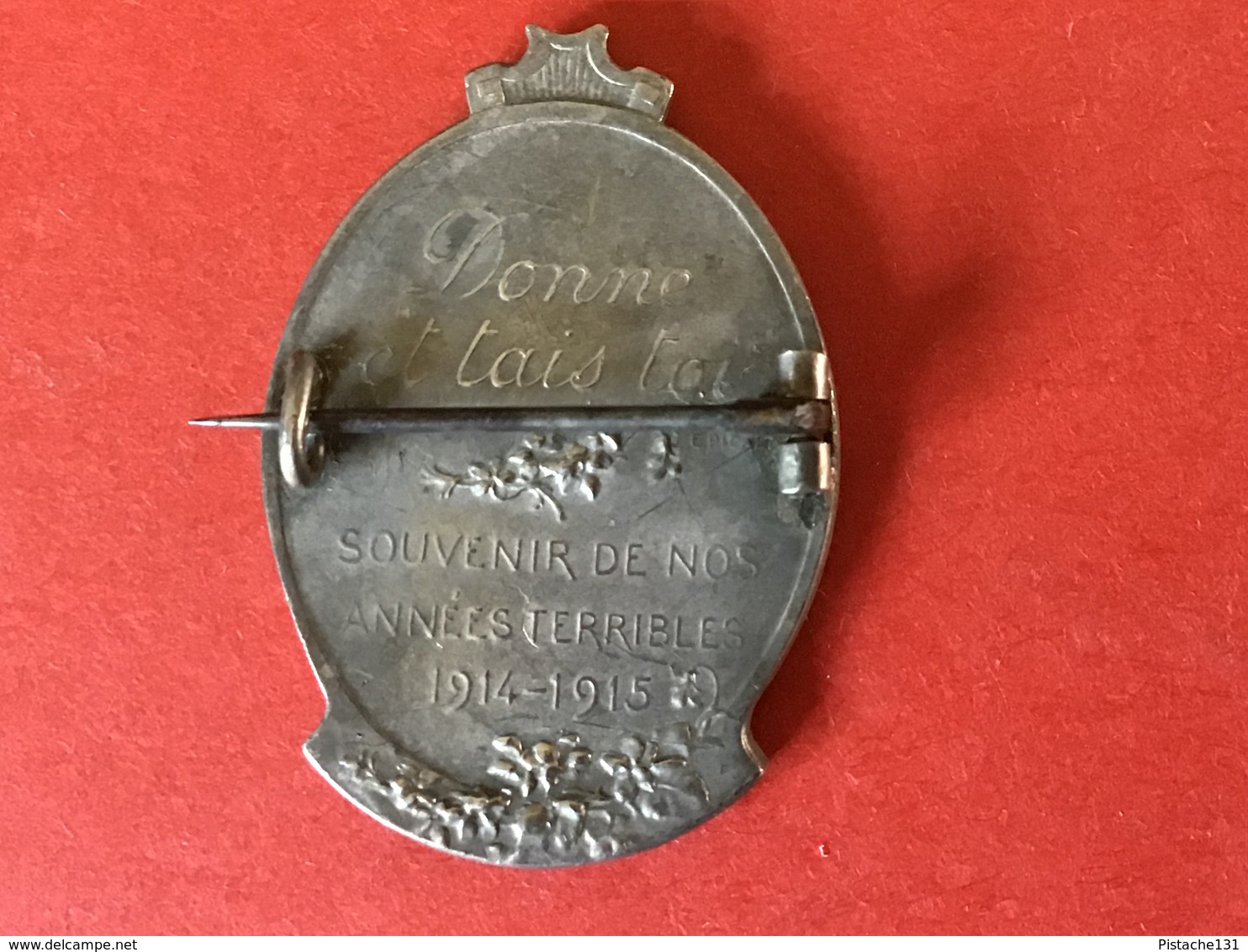 MEDAILLE ZILVER - POUR LA BELGIQUE L'ASSISTANCE DISCRETE - Gesign DEVREESE - 1914 - 1915 ANNEES TERRIBLES - Belgique