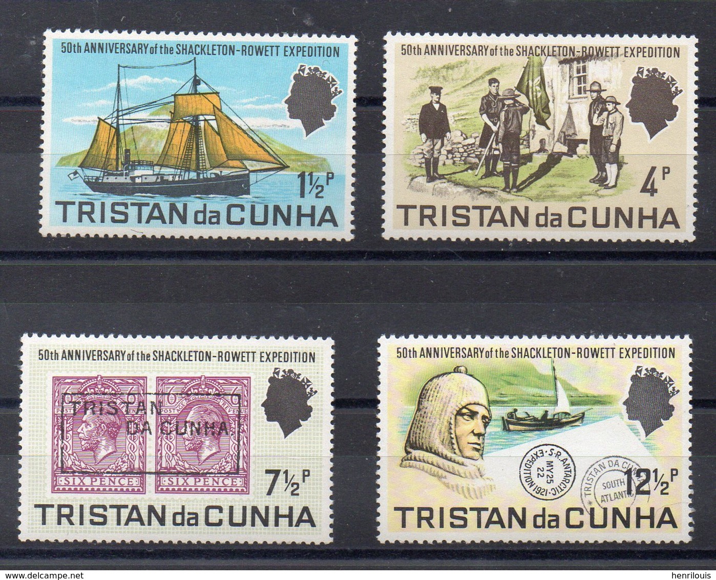 TRISTAN DA CUNHA  Timbres Neufs ** De  1971   ( Ref 559 B )  Explorateurs - Tristan Da Cunha