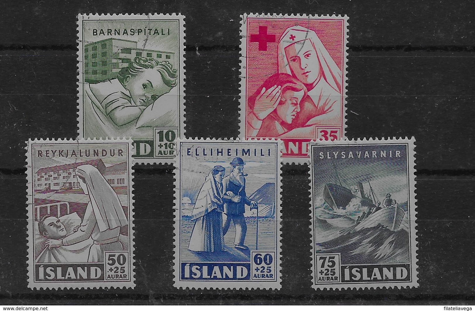 Sello De Islandia Nº Yvert 215/19 O - Usados