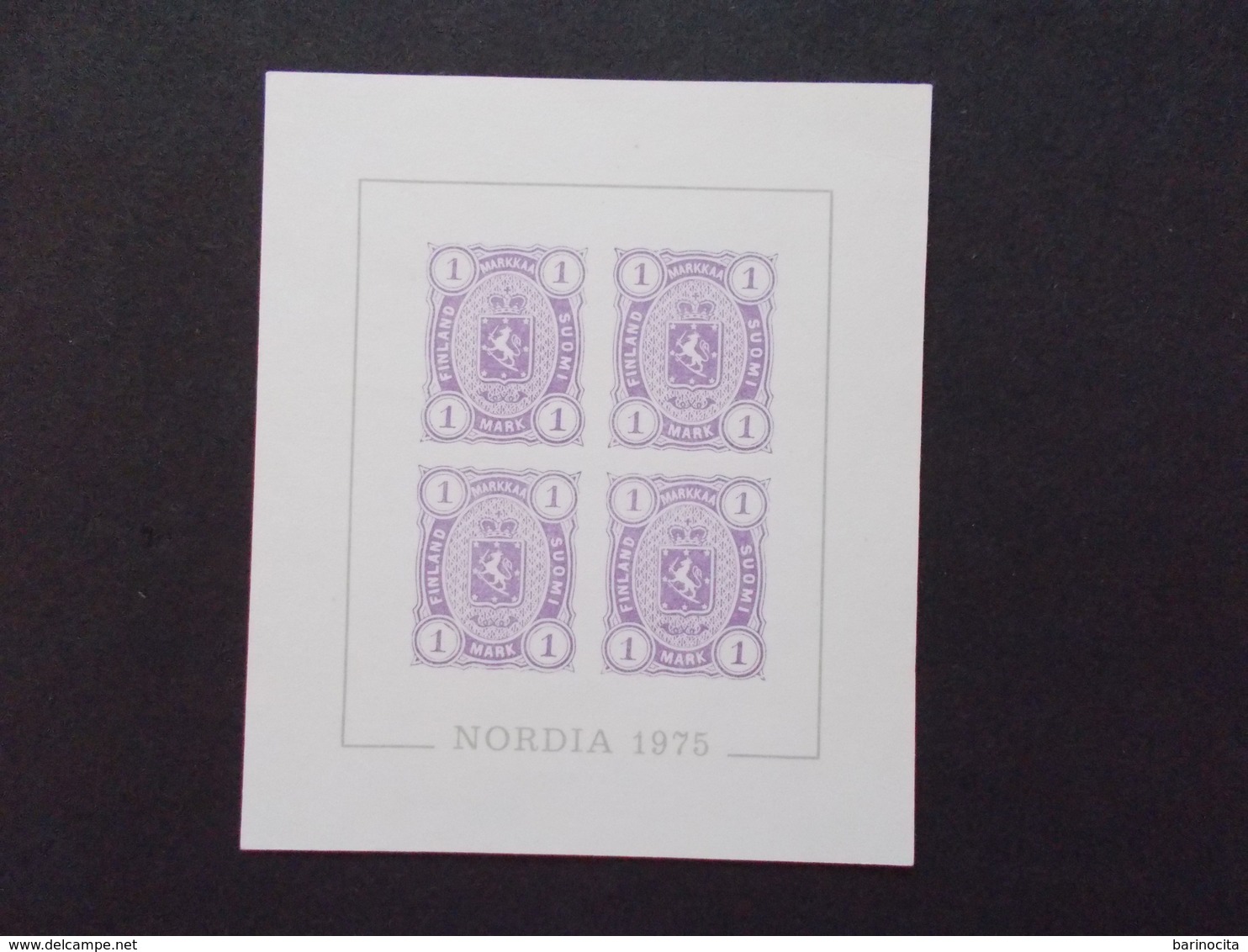 FINLANDE / SUOMI  -   REPRODUCTIONS Pour NORDIA 1975       VOIR  PHOTO ( 4 ) - Proofs & Reprints