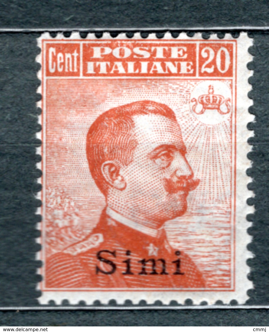 1917/22  - ISOLE ITALIANE DELL'EGEO: SIMI -  Italia - Catg. Unif.  11 - LH - Firmato. Biondi - (W2019.37..) - Egée (Simi)