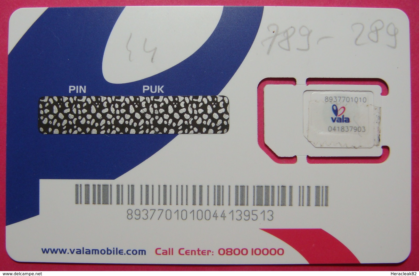 Kosovo CHIP Phone Card Number Used With SMALL Chip Operator Vala PTK *Butterfly* - Kosovo