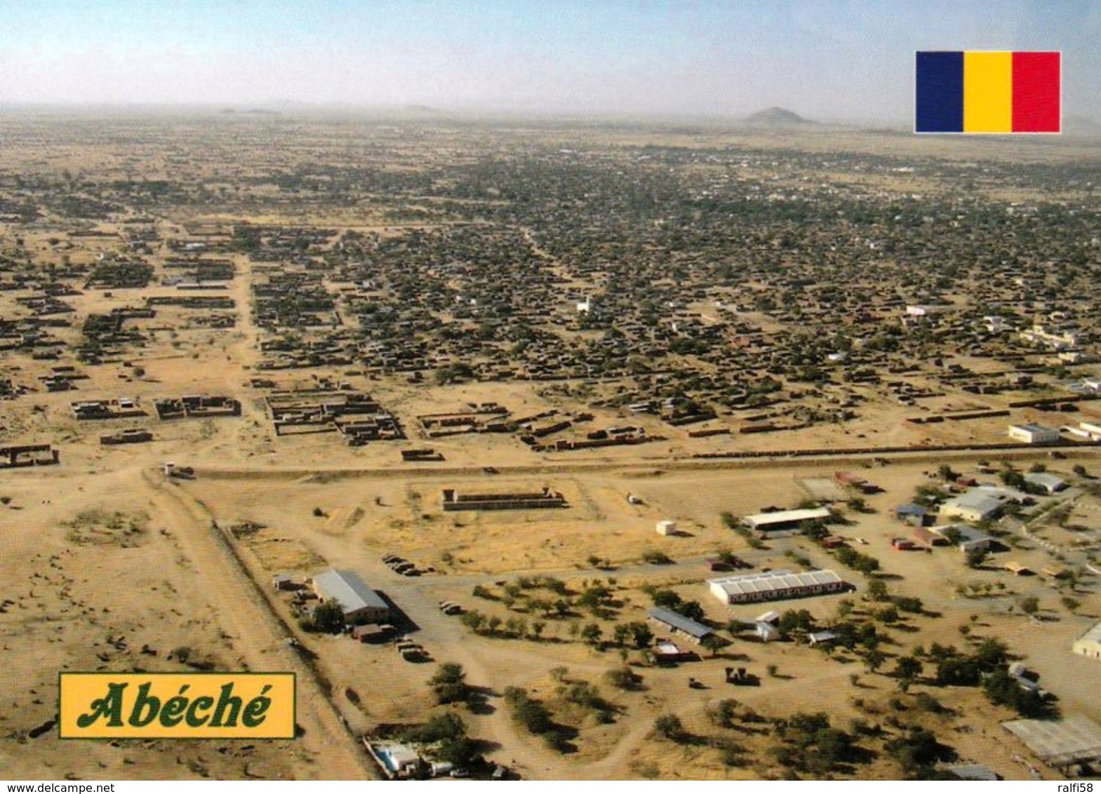 1 AK Tschad République Du Tchad * Blick Auf Die Stadt Abéché - Luftbildaufnahme * - Tschad