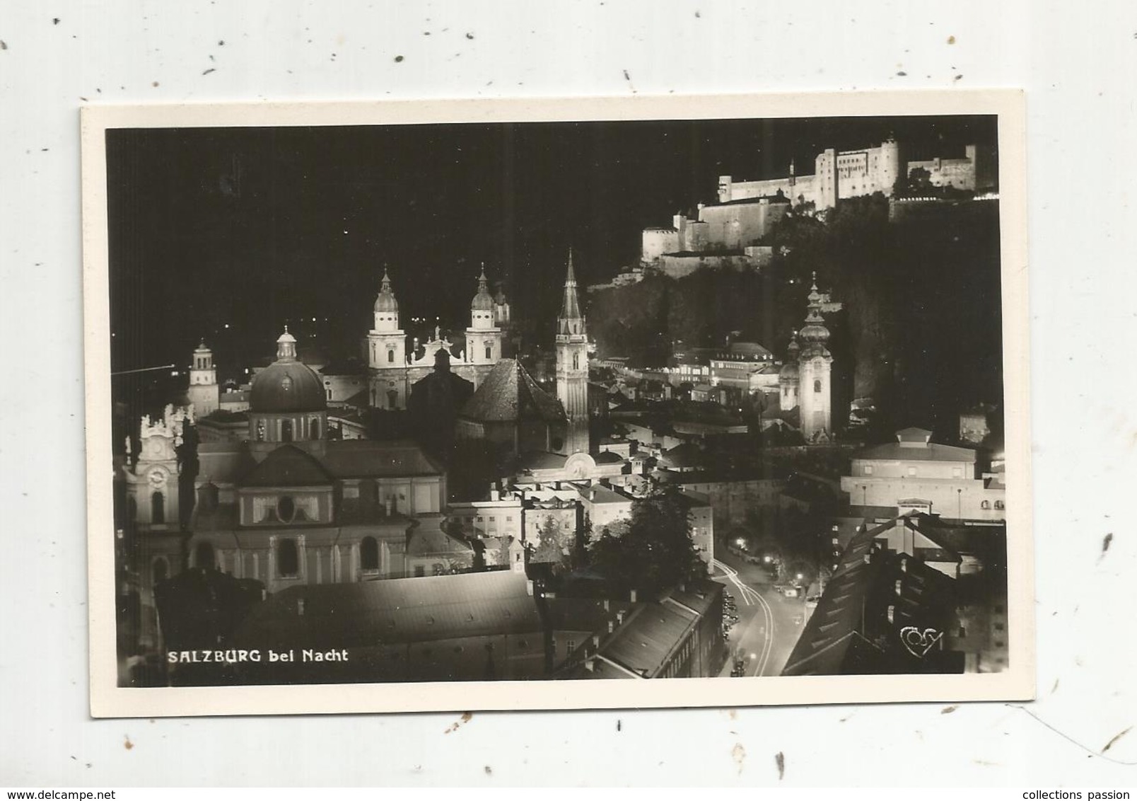 Cp, Autriche , SALZBURG Bei Nacht , écrite 1950 - Bischofshofen