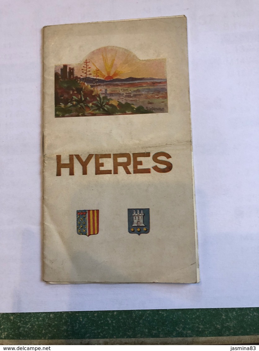 Hyeres Plaquette De 16 Pages En Anglais De 9 Cm Sur 16 Cm - Toeristische Brochures