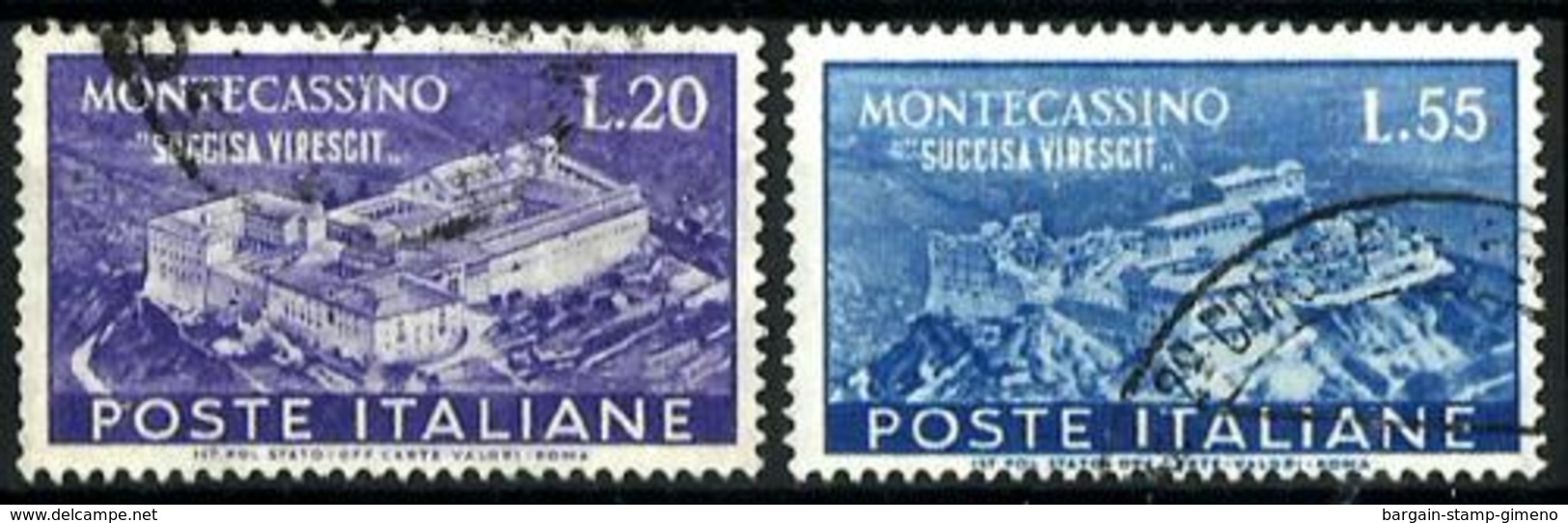 Italia Nº 602/3 En Usado - 1946-60: Usados