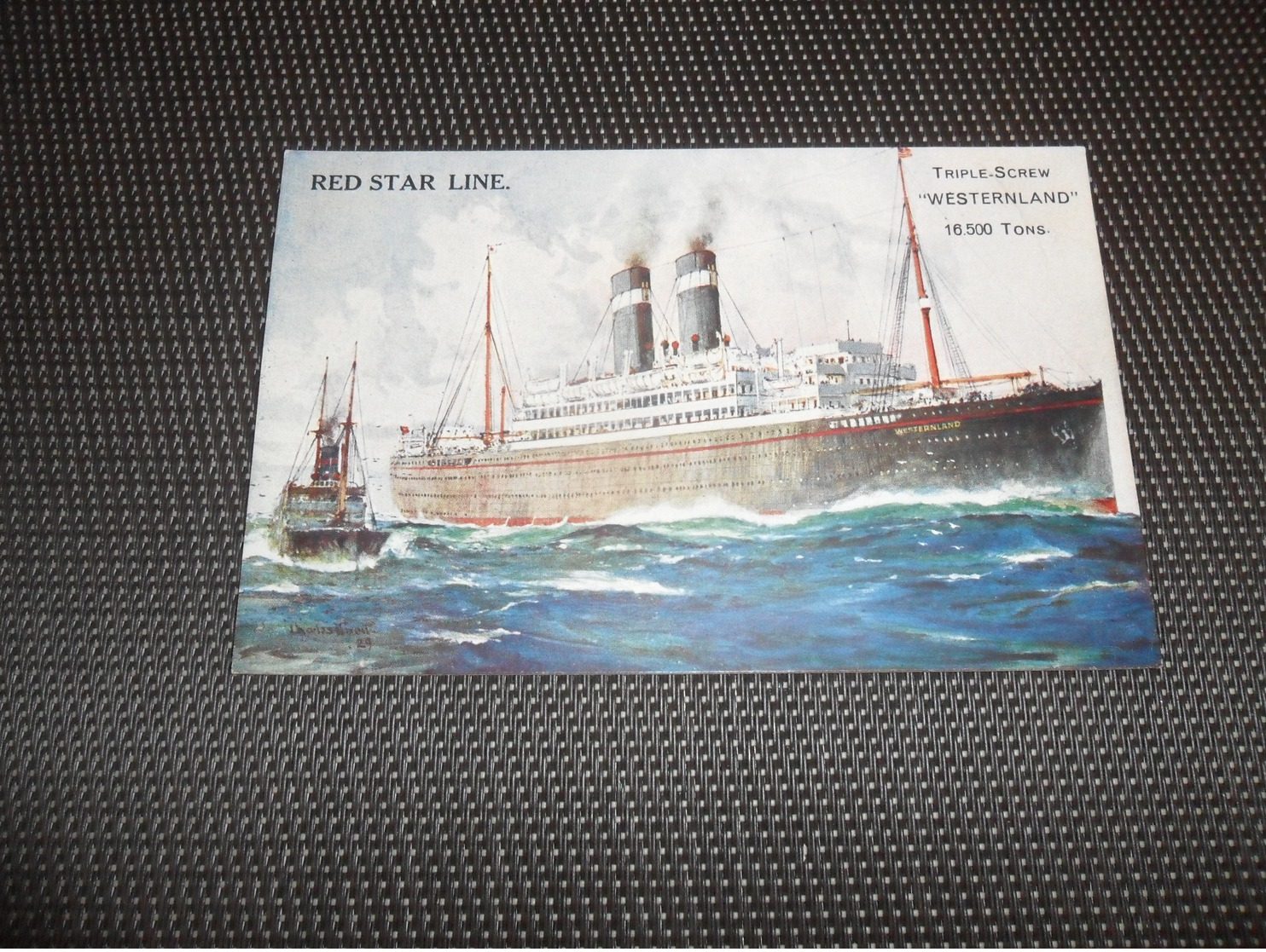 Bateau ( 76 )  Boot   Schip Paquebot   :   " Westernland  "   Red Star Line - Dampfer